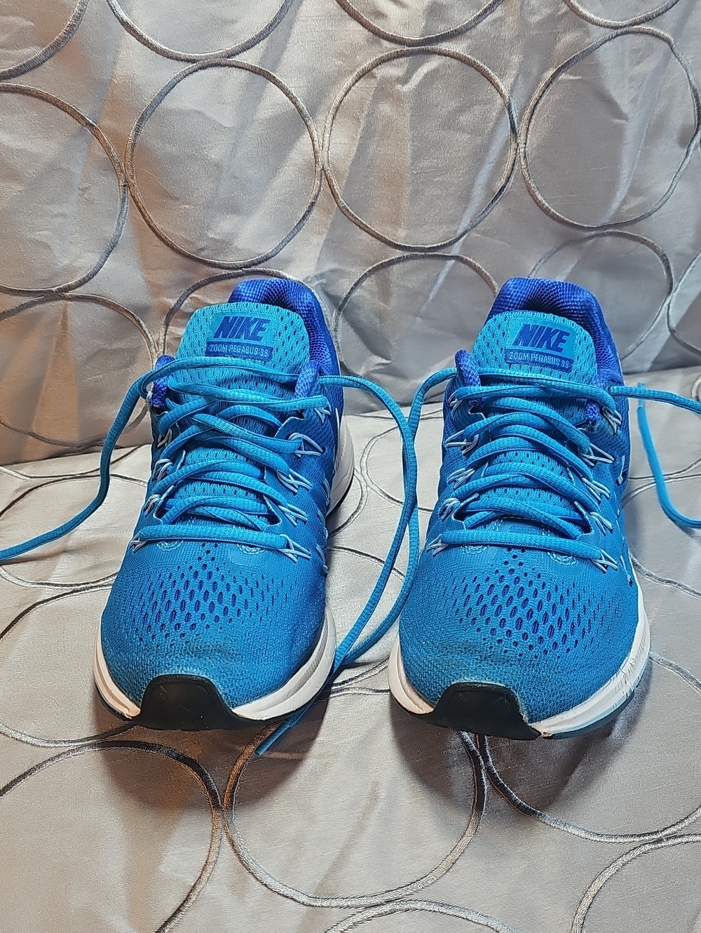 Nike Air Zoom Pegasus 33 Unique Woven Laces running Royal Blue shoes